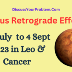 Venus Retrogression Effect Discussyourproblem.com